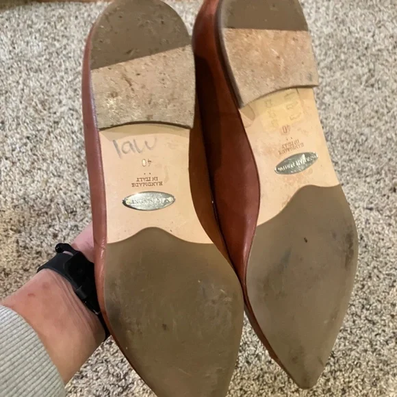 Sarah Flint, Natalie Flat in saddle brown leather, size 40 - Picture 5 of 7
